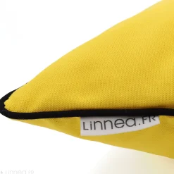 Housse de coussin 40x40 cm MONTSEGUR jaune Curcuma