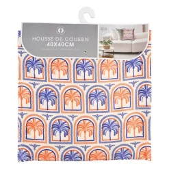 Housse de coussin 40x40 cm Palmiers