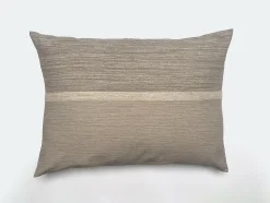 Housse de coussin ZAGORA pur coton 250 g/m² 50x70 cm beige ficelle
