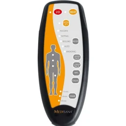 Housse de Siège Massant Medisana MCH 9.6 W Noir avec Fonction Chauffante