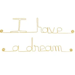 I have a dream - Sculpture fil de fer 30-40 cm - Bijoux de mur