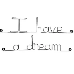 I have a dream - Sculpture fil de fer 30-40 cm - Bijoux de mur