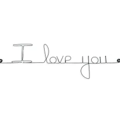 I love you - Sculpture fil de fer 50-60 cm - Bijoux de mur