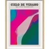 Image encadrée Bogotá cielo l.40 x H.50 cm