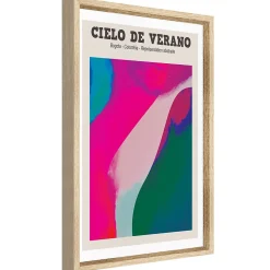 Image encadrée Bogotá cielo l.40 x H.50 cm