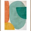 Image encadrée formes Dada Art l.40 x H.50 cm multicolore