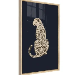 Image encadrée léopard noir et beige l.53 x H.73 cm CM creation