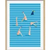 Image encadrée piscine bleu l.33 x L.43 cm
