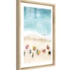 Image encadrée plage et mer l.30 x H.40 cm