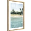 Image encadrée plage paradis l.30 x H.40 cm