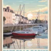 Image encadrée port de la Rabine Dada Art cadre en bois 30x40 cm
