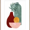 Image encadrée vases Dada Art l.40 x H.50 cm multicolore