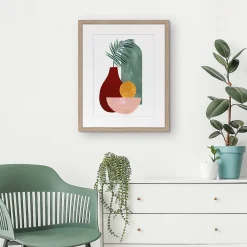 Image encadrée vases Dada Art l.40 x H.50 cm multicolore