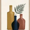 Image encadrée vases Dada Art l.30 x H.40 cm multicolore