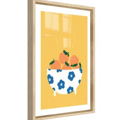 Image encadrée vitamine orange l.30 x H.40 cm