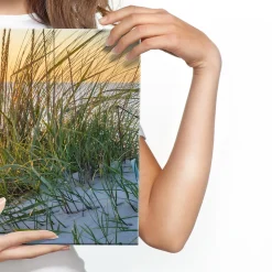 Image Panorama Coucher de Soleil Plage 145cm x 45cm - Parfait pour décorer votre salon, chambre ou bureau avec un design unique e