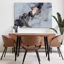 Image Sur Toile MARBRE Abstraction 40cm x 30cm - Parfait pour décorer votre salon, chambre ou bureau avec un design unique et élé