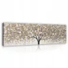 Impression sur toile abstrait arbre moderne 145x45 cm xxl tableau décoration deco murale intissée pour salon chambre cuisine