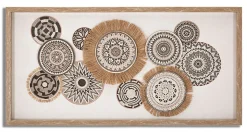 Impression sur toile avec cadre et applications 70x2,8x35 cm