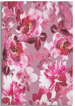 Impression sur toile violet fleurs 80x3x120 cm