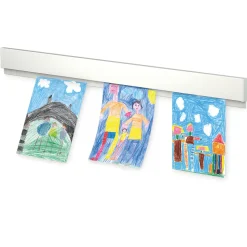 Info Rail pour suspendre dessin, poster, feuilles de présentation - Cimaise Artiteq Noir , 100 cm