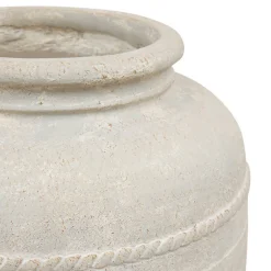 Jarre Romia blanc H46cm - Atmosphera