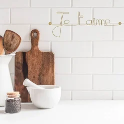 Je t'aime - Sculpture fil de fer 40-50 cm - Bijoux de mur