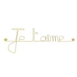 Je t'aime - Sculpture fil de fer 40-50 cm - Bijoux de mur