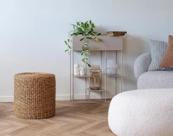 Jenna - pouf - en jute naturelle - Lisa Design
