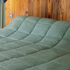Jeté de lit - Effet Froissé (250x260 cm - Vert)