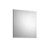 Kai - Miroir (L/H/P : 90x87x2 cm) en imitation argent fumé