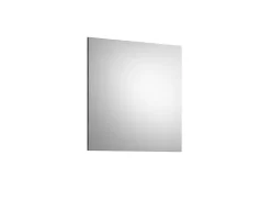 Kai - Miroir (L/H/P : 90x87x2 cm) en imitation argent fumé