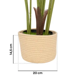 Kentia 210 - Plante Artificielle Tropicale Kentia H210 cm pour l'intérieur et l'extérieur avec pot Beige