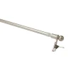 Kit barre de rideau GoodHome avec support 50/80 en nickel brossé Konera
