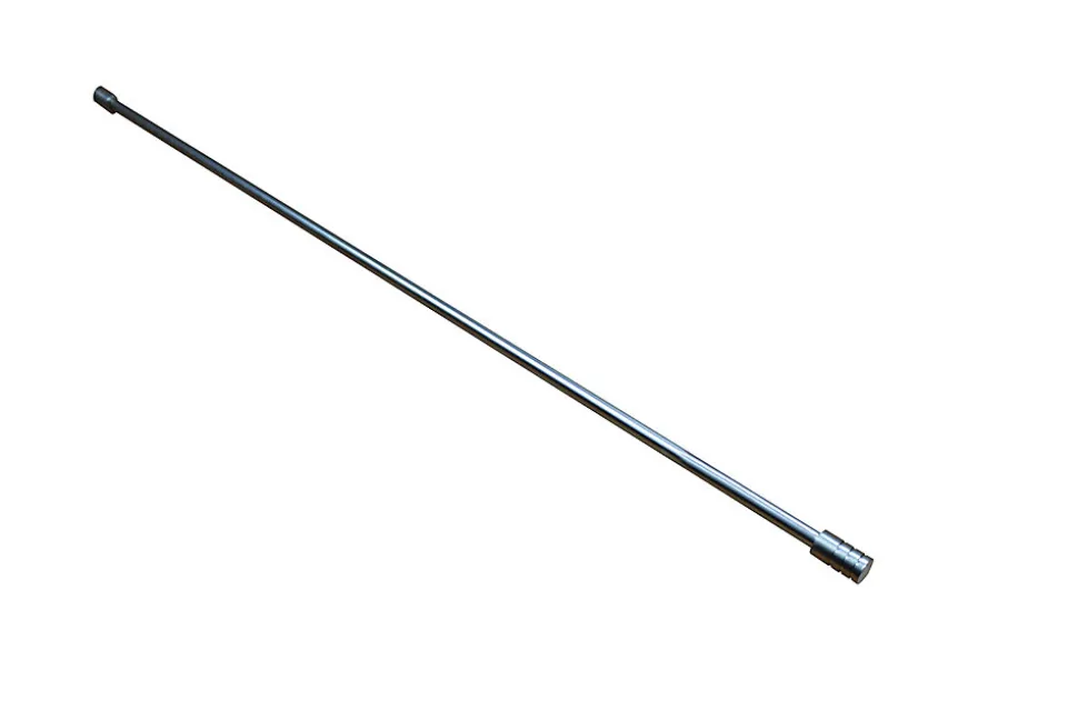 Kit barre de rideau GoodHome embout bouchon 70/100 Dokos Nickel