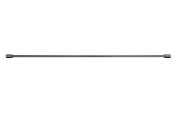 Kit barre de rideau GoodHome embout bouchon 70/100 Dokos Nickel