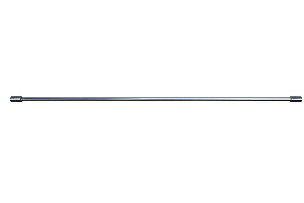 Kit barre de rideau GoodHome embout bouchon 70/100 Dokos Nickel