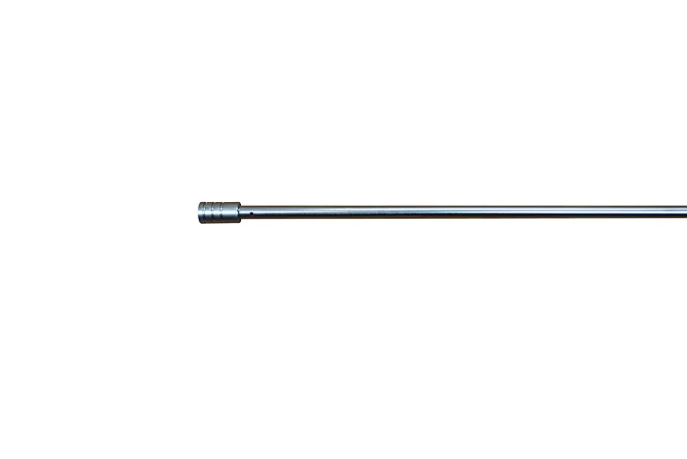 Kit barre de rideau GoodHome embout bouchon 70/100 Dokos Nickel