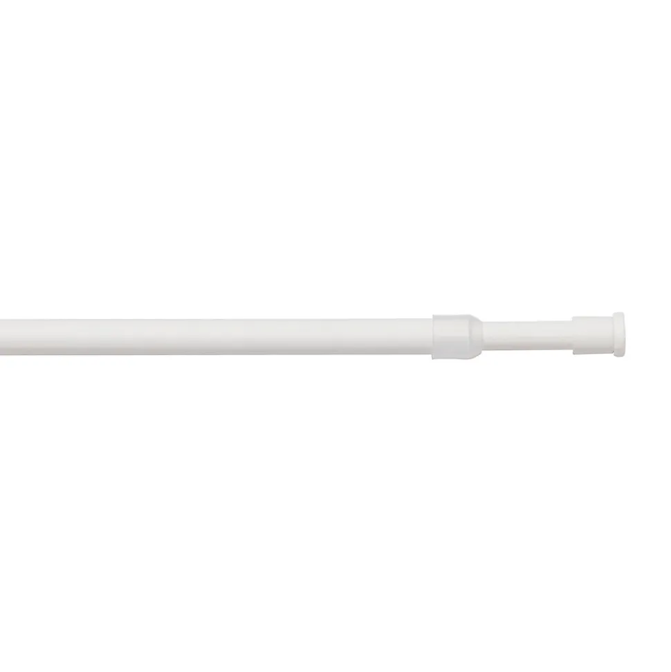 Kit barre de rideau GoodHome 70/100 Blanc mat Konera