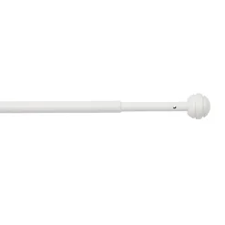 Kit barre de rideau GoodHome embout boule 50/80 Dokos Mat