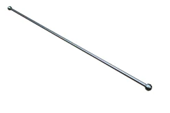 Kit barre de rideau GoodHome embout boule 70/100 Dokos Nickel