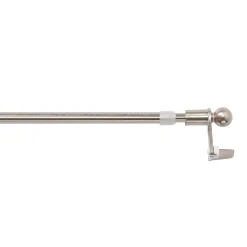 Kit barre de rideau GoodHome avec support 30/50 Nickel Konera