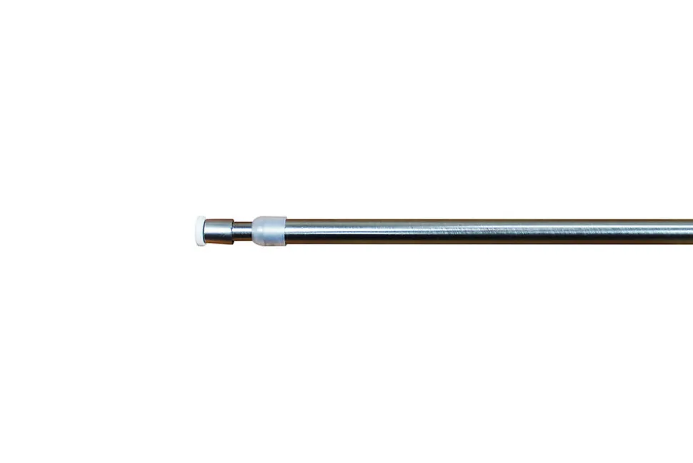 Kit barre de rideau GoodHome 50/80 Konera Nickel