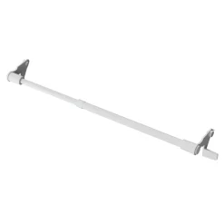 Kit Barre de vitrage GoodHome extensible ⌀7/9mm Long.100/150cm blanc