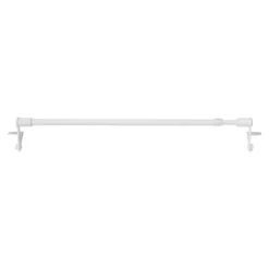 Kit Barre de vitrage GoodHome extensible ⌀7/9mm Long.30/50cm blanc
