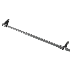 Kit Barre de vitrage GoodHome extensible ⌀7/9mm Long.50/80cm argent