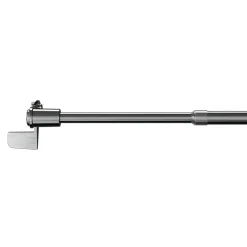Kit Barre de vitrage GoodHome extensible ⌀7/9mm Long.50/80cm argent