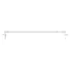 Kit Barre de vitrage GoodHome extensible ⌀7/9mm Long.50/80cm blanc