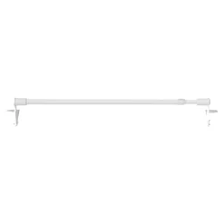 Kit Barre de vitrage GoodHome extensible ⌀7/9mm Long.50/80cm blanc