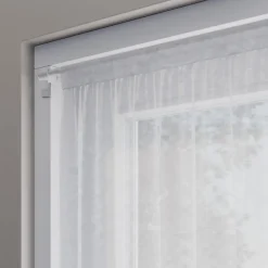 Kit Barre de vitrage GoodHome extensible ⌀7/9mm Long.50/80cm blanc